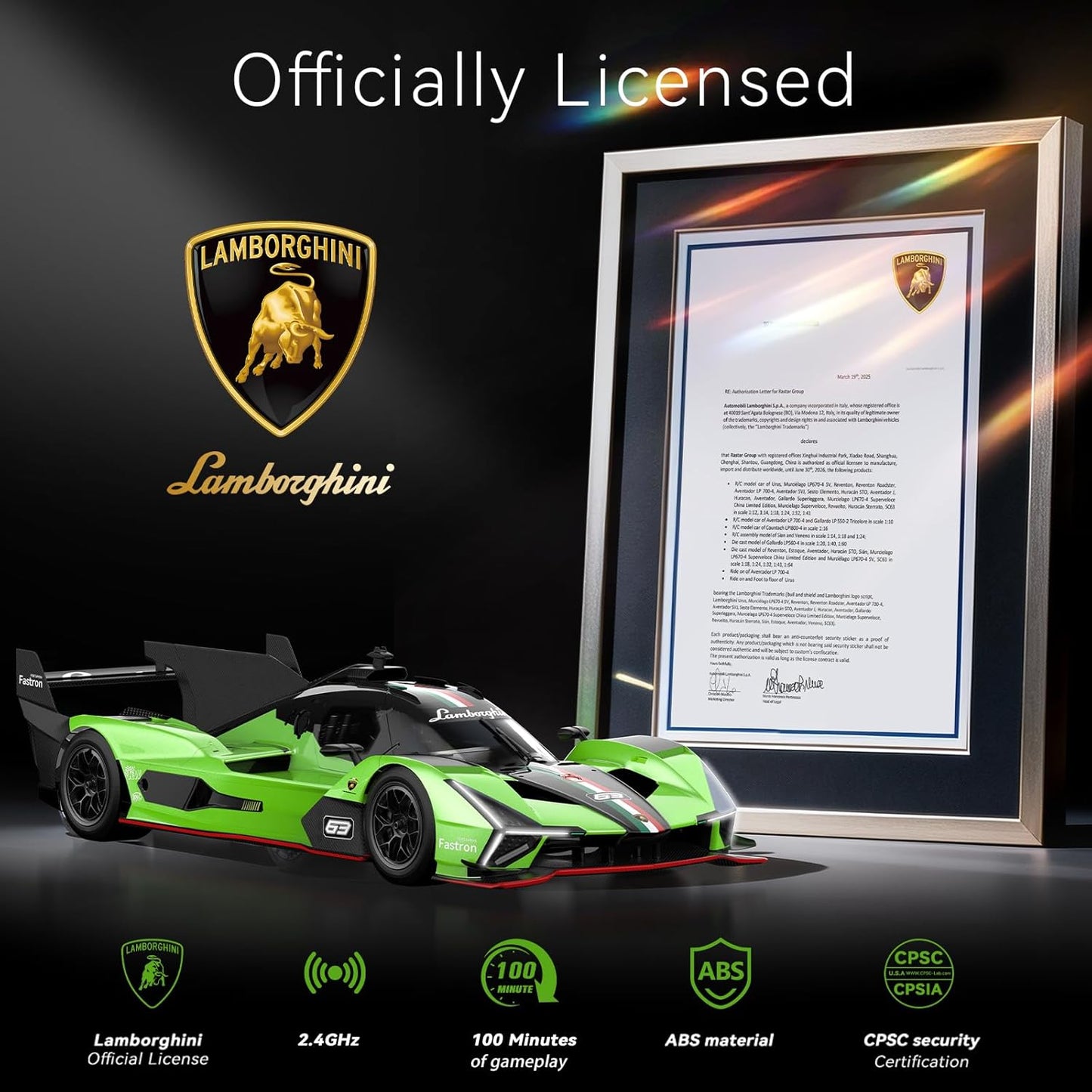 Lamborghini remote control car, electric sports racing car