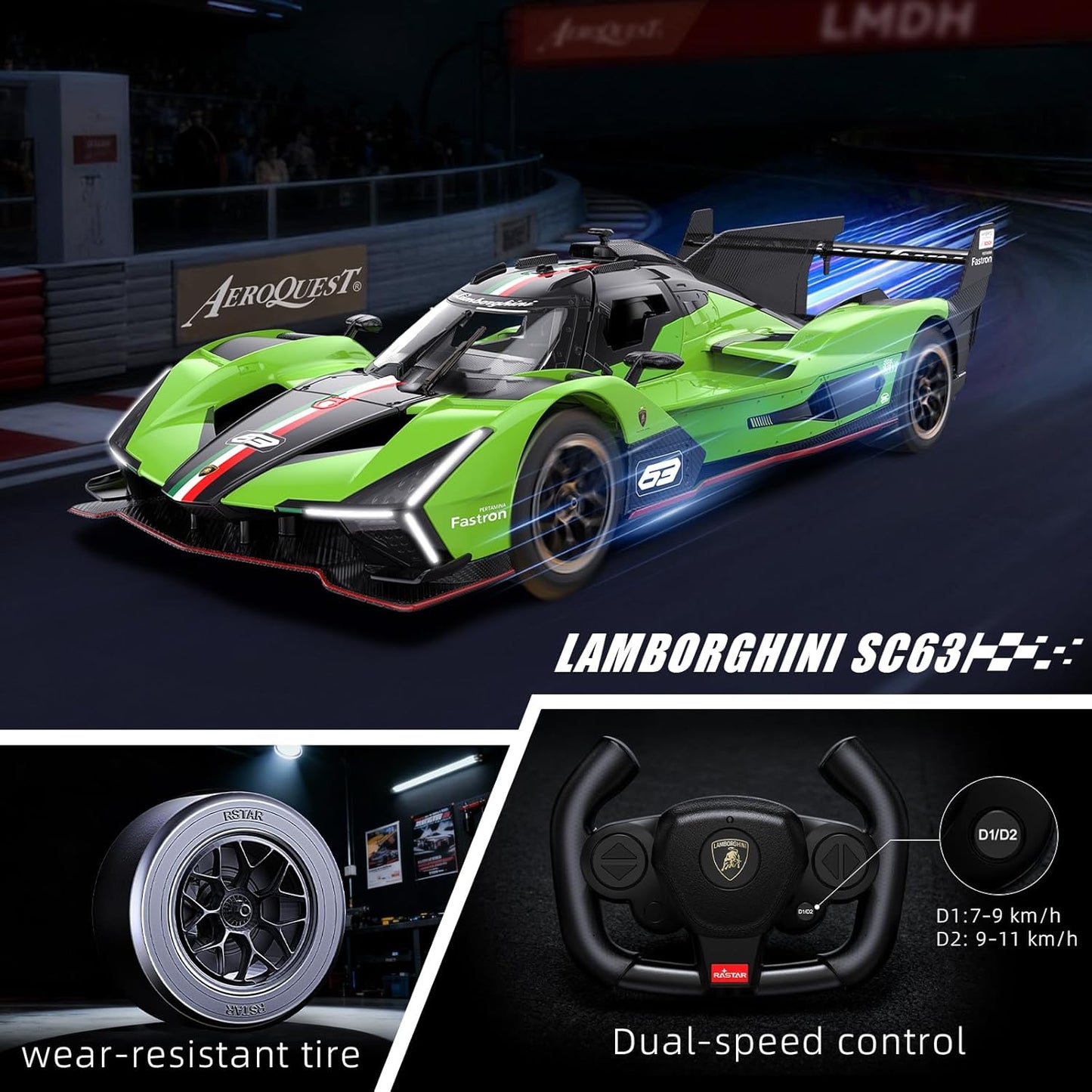 Lamborghini remote control car, electric sports racing car